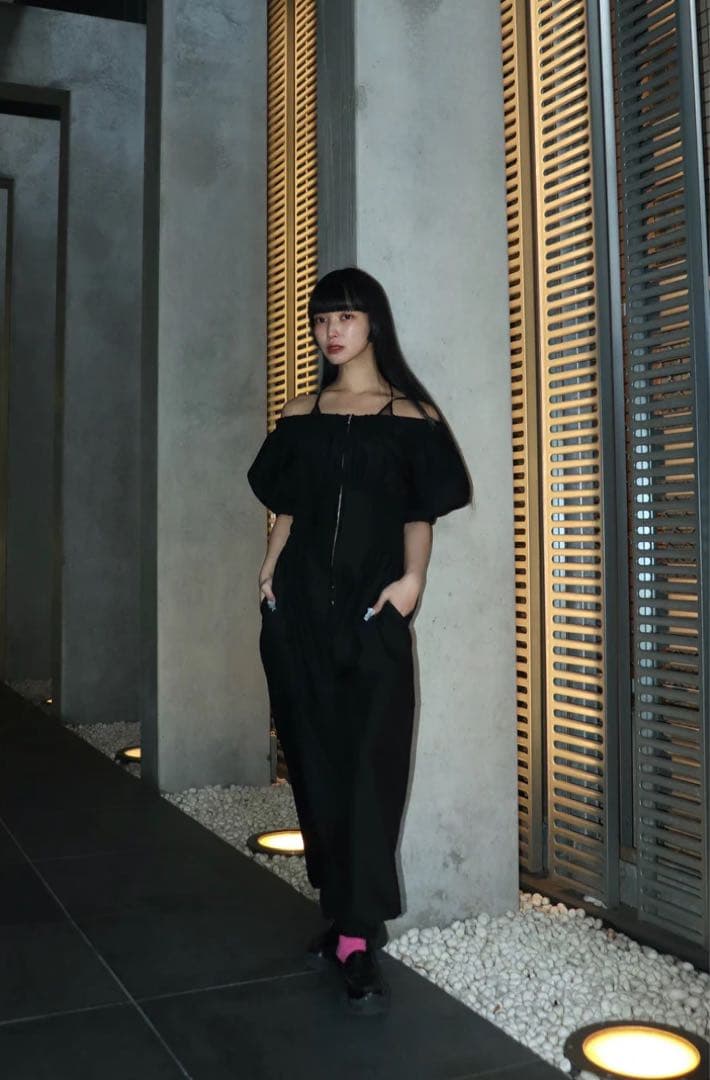 （25ss、完売品）FETICO OFF-SHOULDER JUMPSUITS