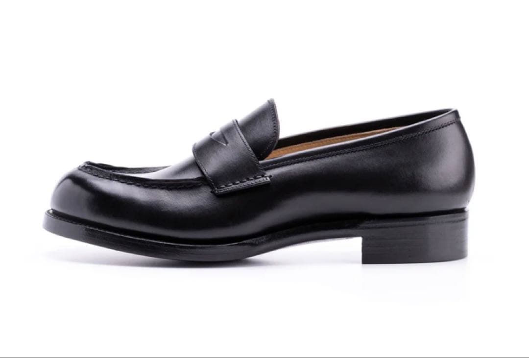 美品chausser SU-104 PENNY LOAFERS BLK26.5