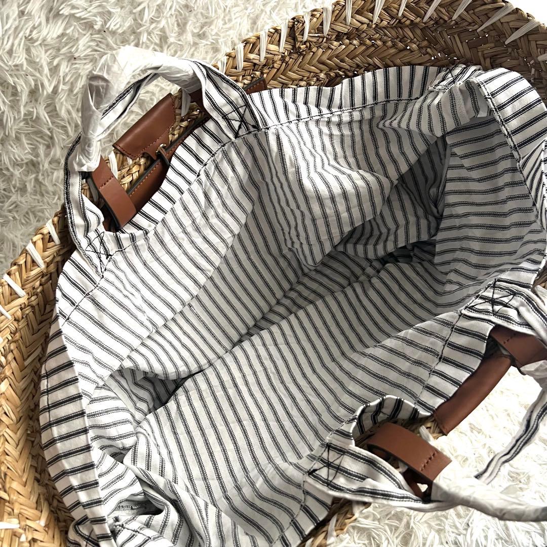 未使用品 アニヤハインドマーチ カゴバッグ アイズ 大容量 ラフィア ラージ