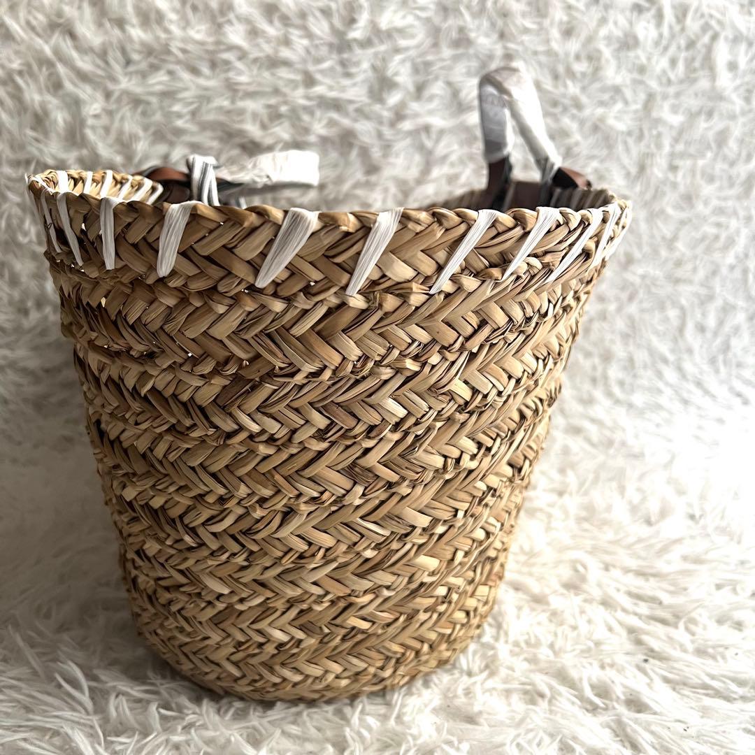 未使用品 アニヤハインドマーチ カゴバッグ アイズ 大容量 ラフィア ラージ