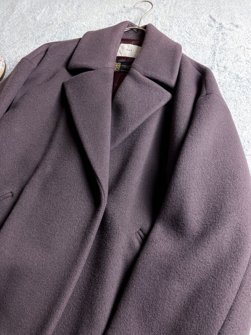 【IENA】イエナ MANTECO製 オーバーチェスターコート ウール混 38