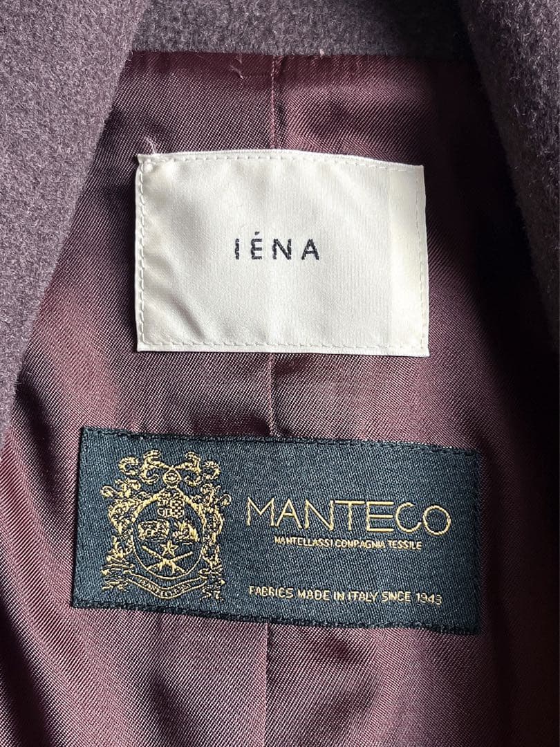 【IENA】イエナ MANTECO製 オーバーチェスターコート ウール混 38