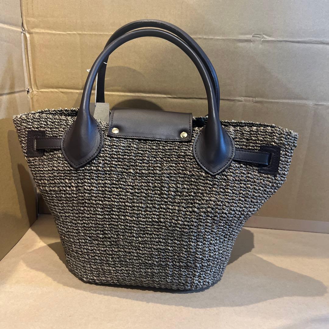 cotto コトゥー かご bag チョコレート ブラウン アバカ 牛革 新品
