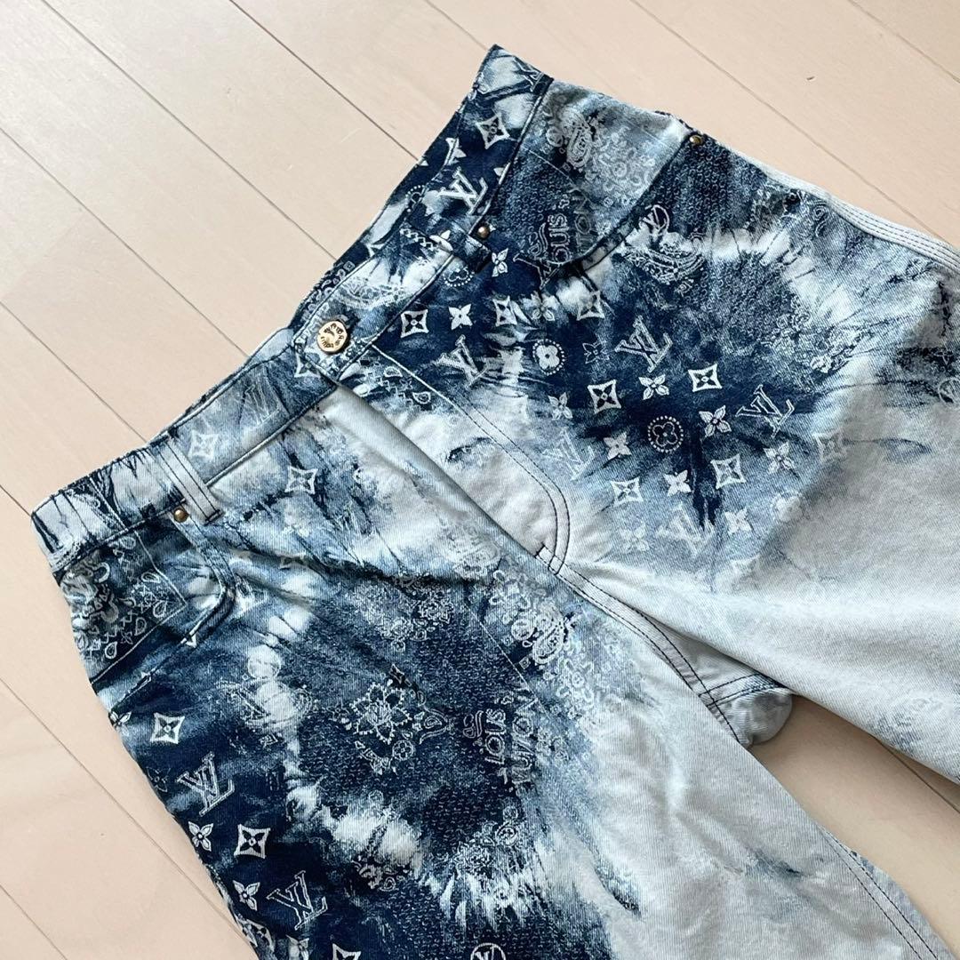 ひぃ　ルイヴィトン【極美品】バンダナ モノグラム ペイズリー