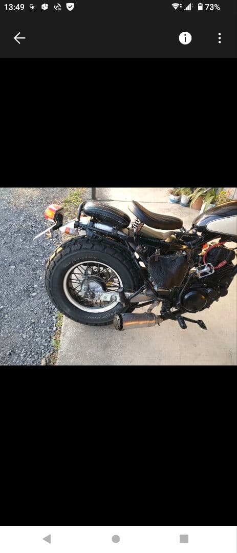 TW200 ノーマルフレーム用ボルトオンシート＆ピリオンシート＆ピーナッツタンク