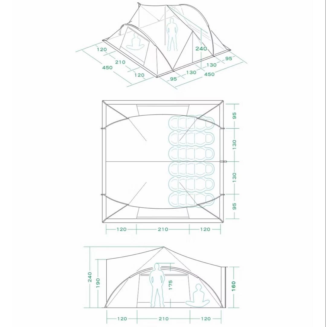 テント: SPACE PRO - ベンチレーター版/TiiTENT
