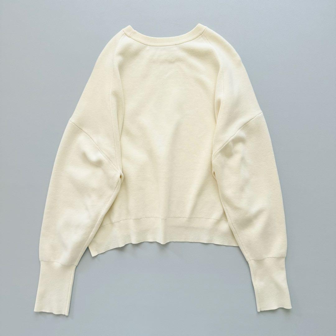 近年　FRAMeWORK ダブルジャガードプルオーバー オーバーサイズニット