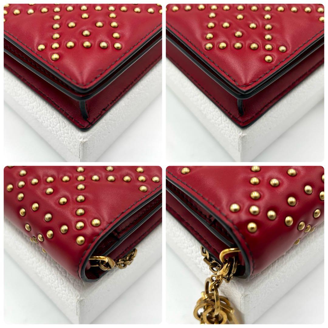 【希少】ディオール　チェーンウォレット　ショルダーバッグ　レディース　カナージュ