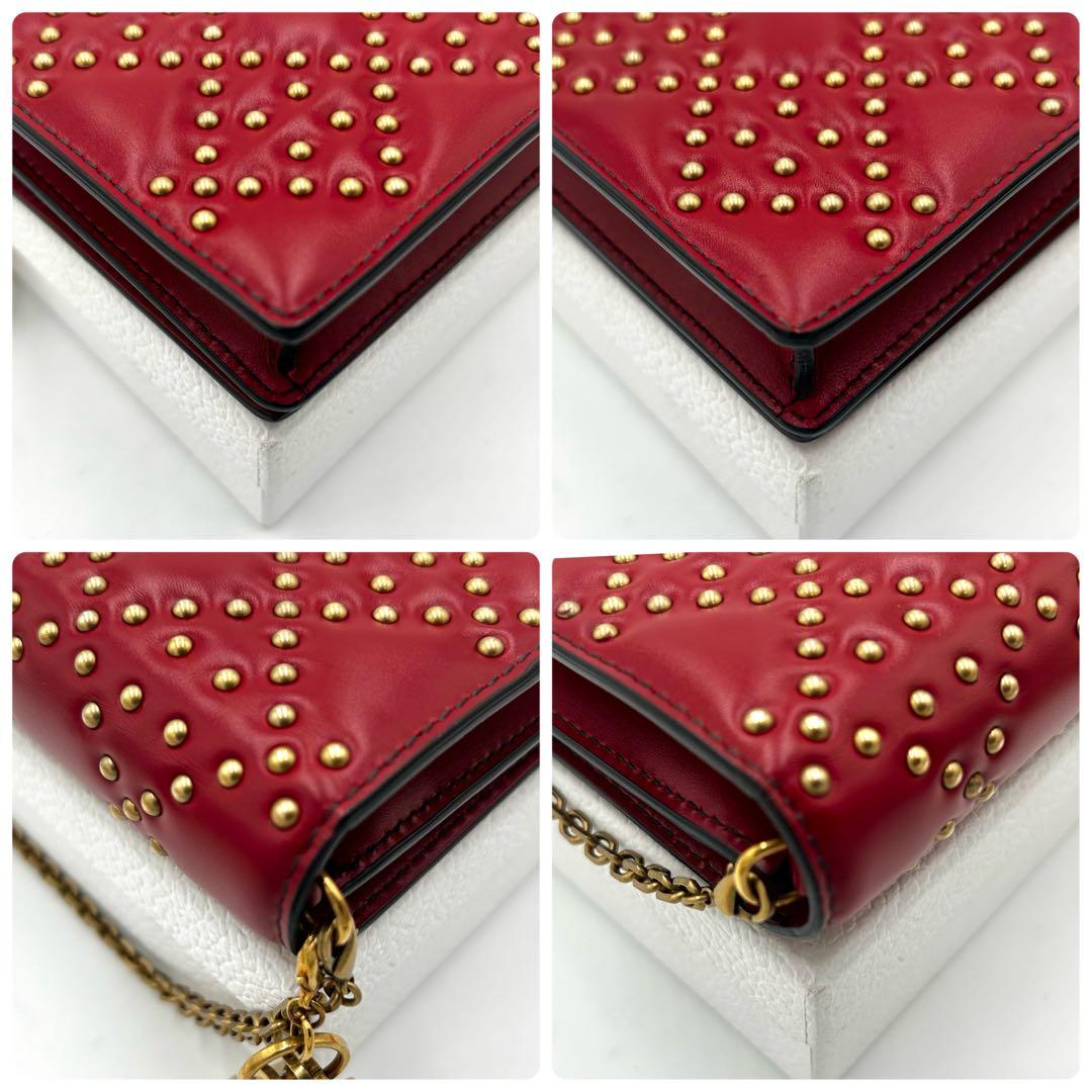 【希少】ディオール　チェーンウォレット　ショルダーバッグ　レディース　カナージュ