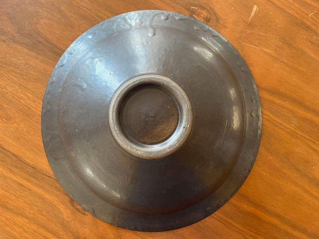 戸塚佳奈　黒　皿　器　リムボウル