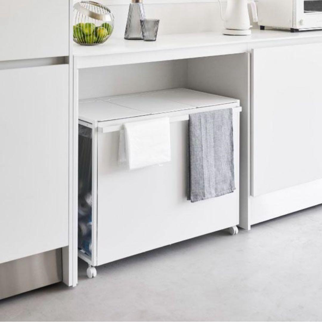 tower 45L対応 3分別ごみ箱 ホワイト GB-TW S