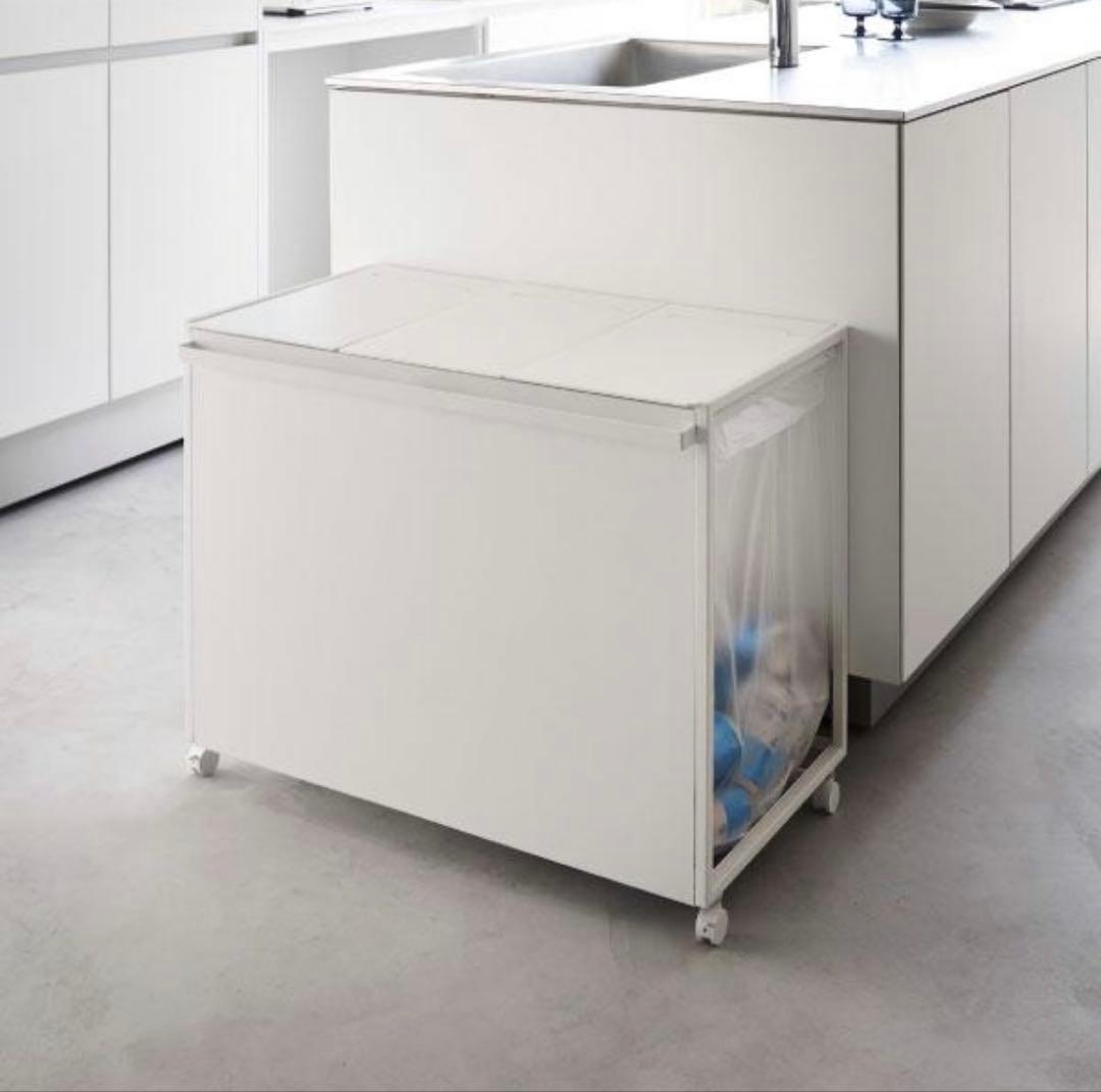 tower 45L対応 3分別ごみ箱 ホワイト GB-TW S