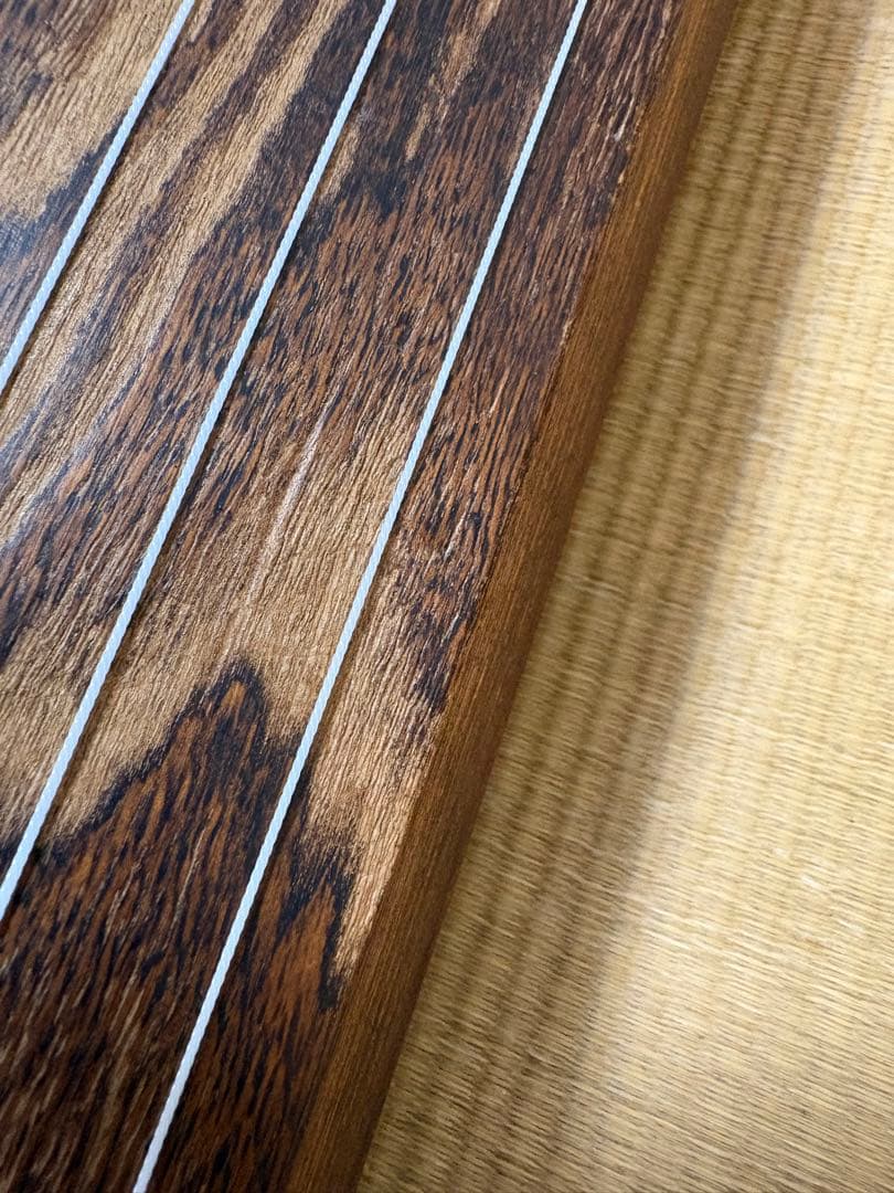 【高級品】福山琴 くり甲 綾杉彫 口前装飾（銘有） 蒔絵付 琴柱 白象・玉龍