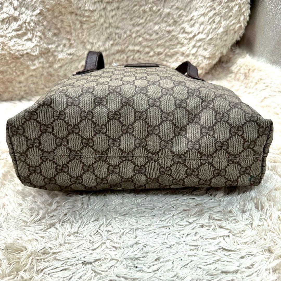 【美品】グッチ トートバッグ ベージュ スプリーム GG柄 ユニセックス