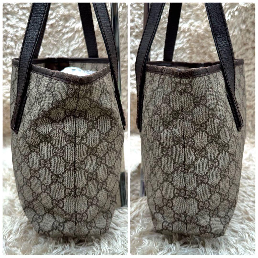 【美品】グッチ トートバッグ ベージュ スプリーム GG柄 ユニセックス