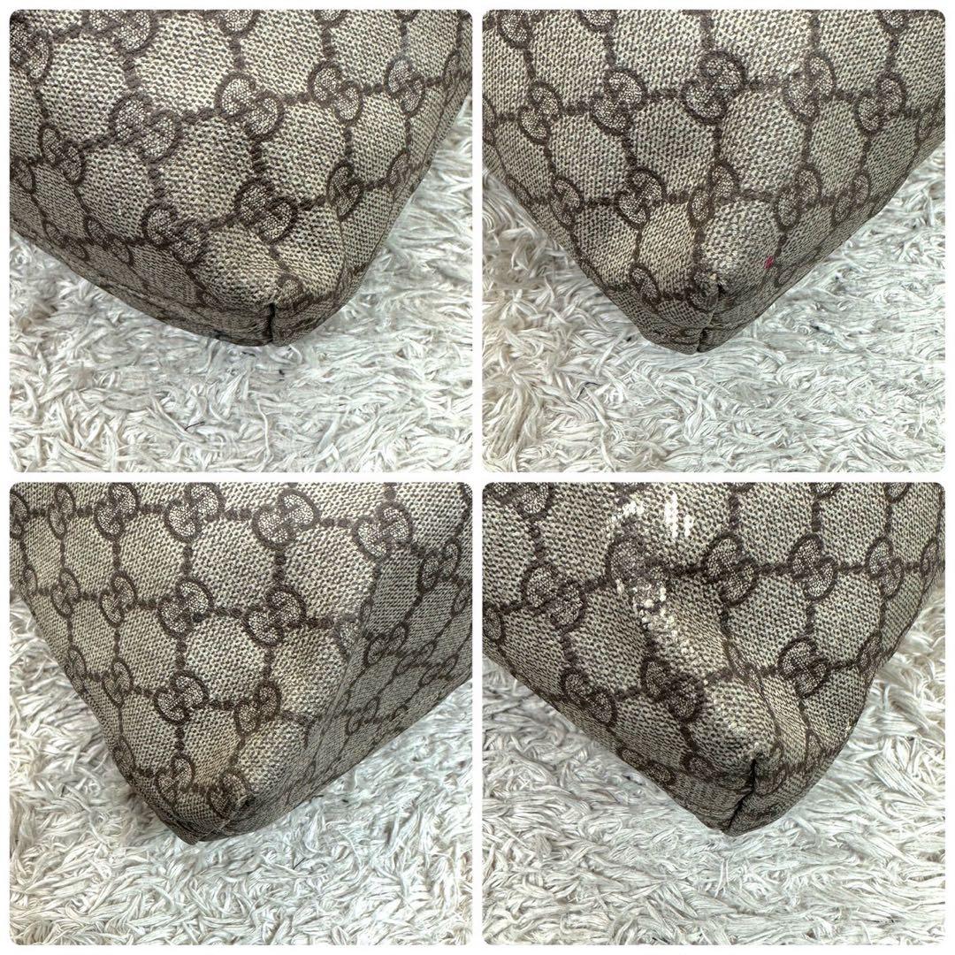 【美品】グッチ トートバッグ ベージュ スプリーム GG柄 ユニセックス