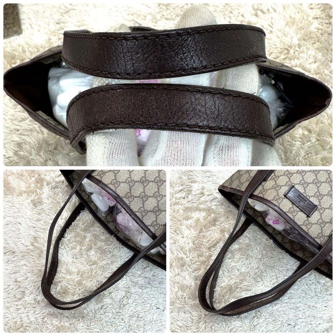 【美品】グッチ トートバッグ ベージュ スプリーム GG柄 ユニセックス