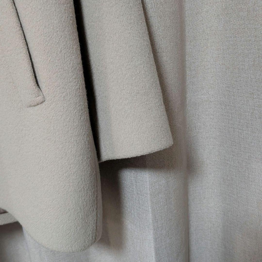 green label relaxing　ヴィクトリアンウールハーフコート　38