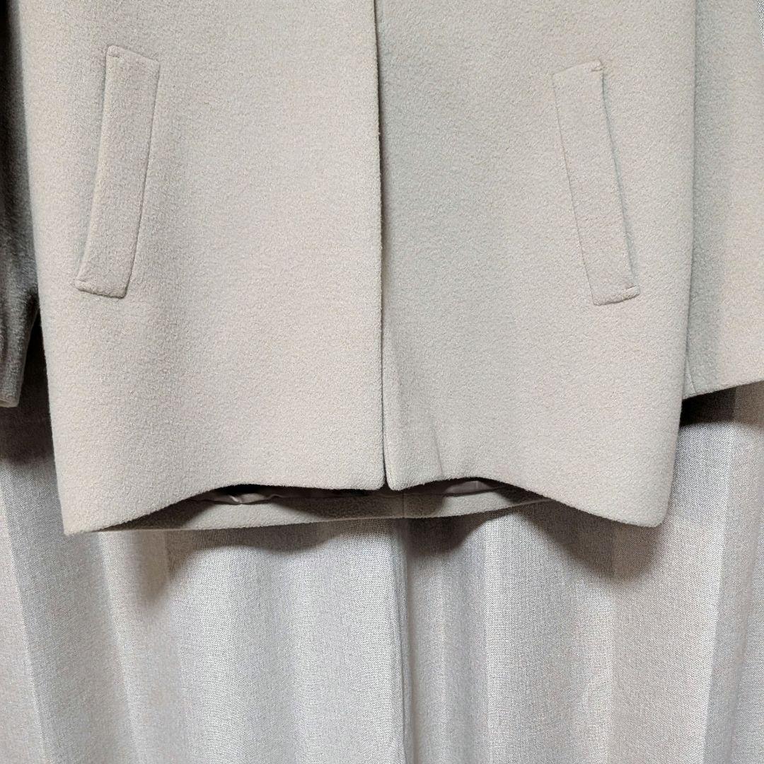 green label relaxing　ヴィクトリアンウールハーフコート　38