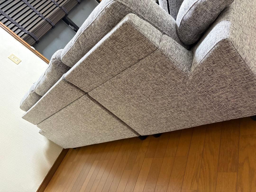 【直接取引】 タンスのゲン 3人掛け カウチソファ コーナーソファ CARLO