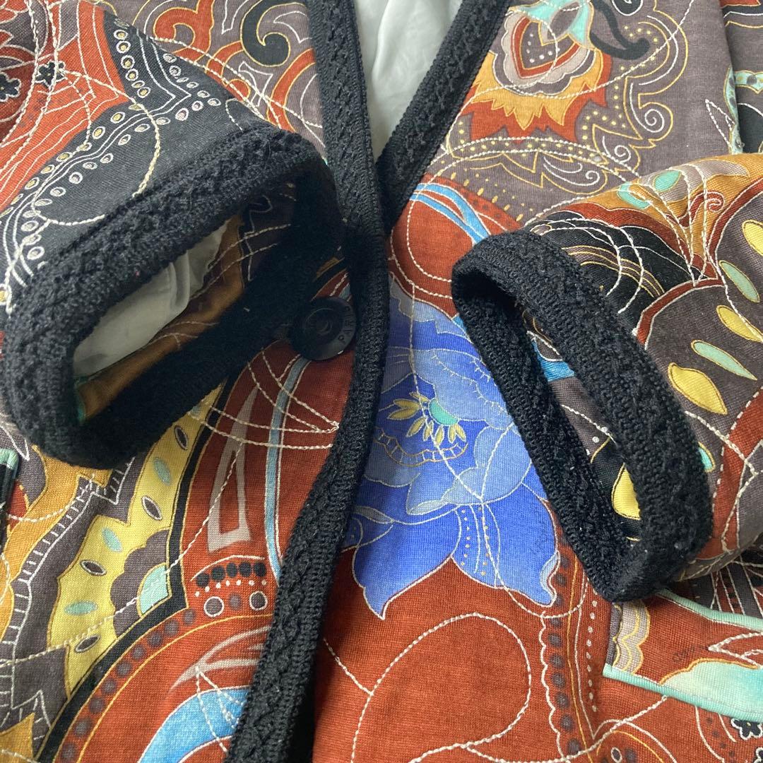 レオナール ジャケット 刺繍 ペイズリー ウール 11号 シルク ヴィンテージ