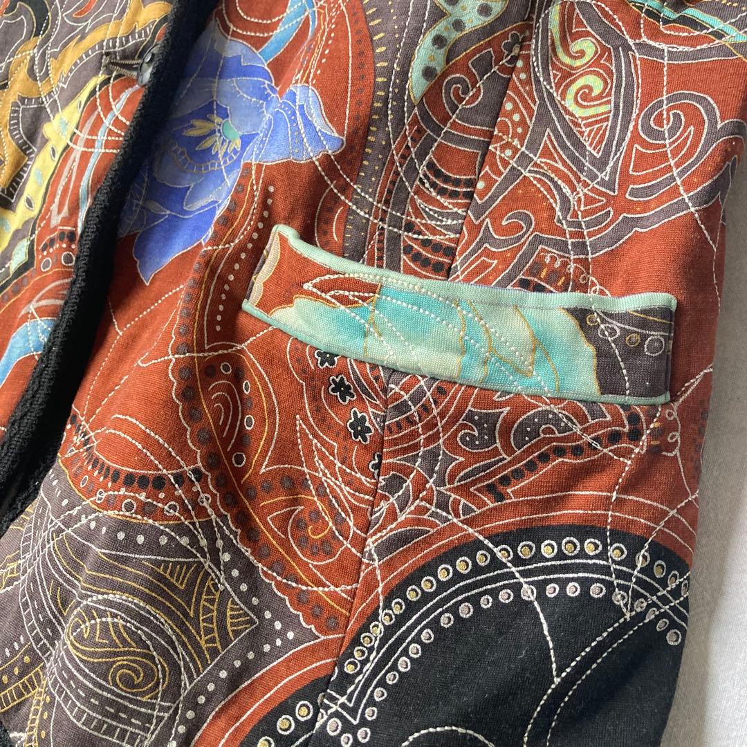 レオナール ジャケット 刺繍 ペイズリー ウール 11号 シルク ヴィンテージ