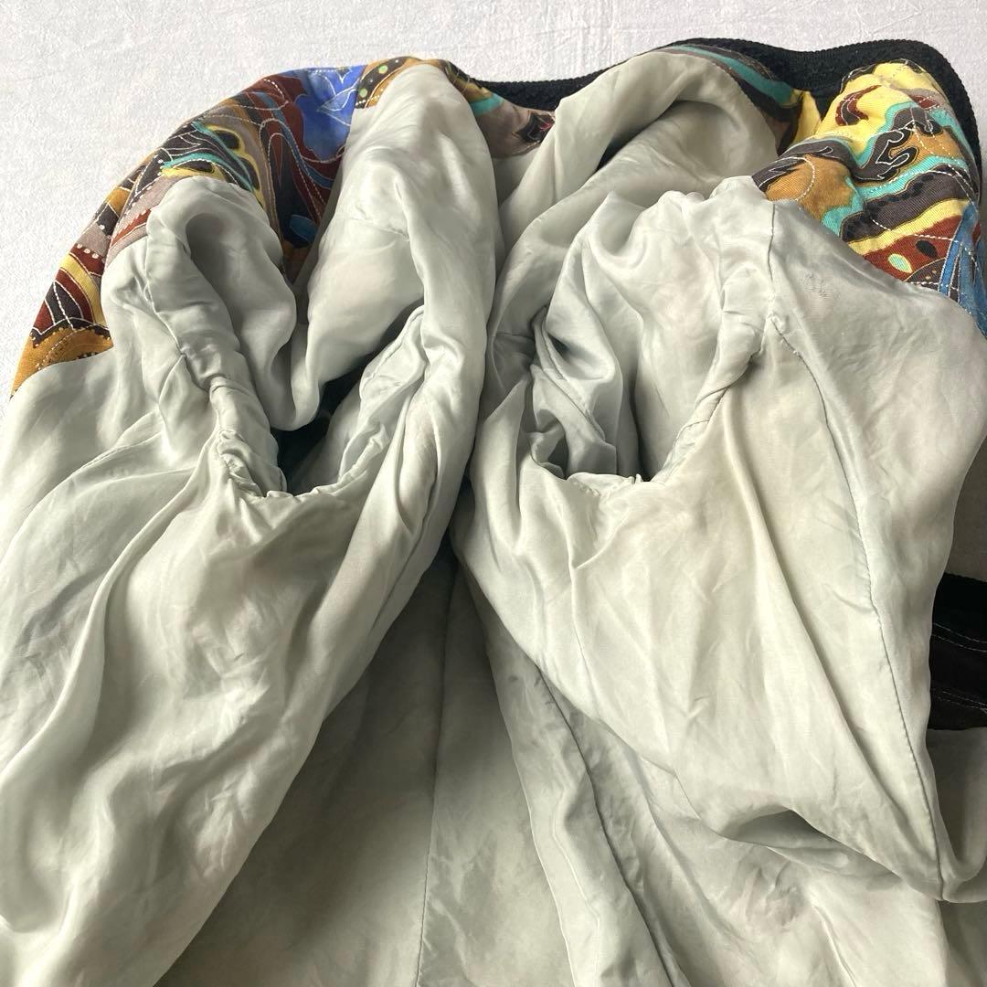 レオナール ジャケット 刺繍 ペイズリー ウール 11号 シルク ヴィンテージ