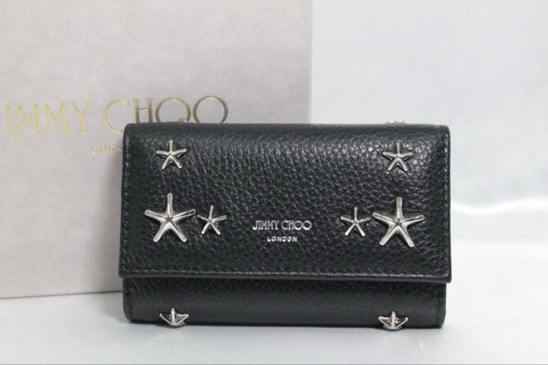 【Jimmy Choo】キーケース　ブラック　 ジミーチュウ　6連キーケース