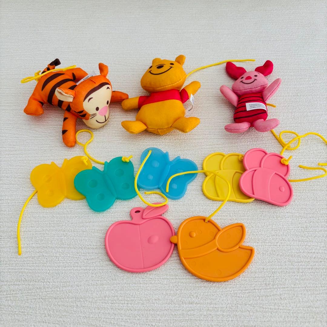 美品　くまのプーさんプーメリー　えらべる回転　6wayジムにへんしんメリー