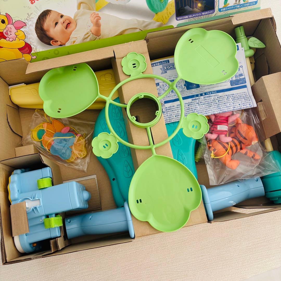 美品　くまのプーさんプーメリー　えらべる回転　6wayジムにへんしんメリー