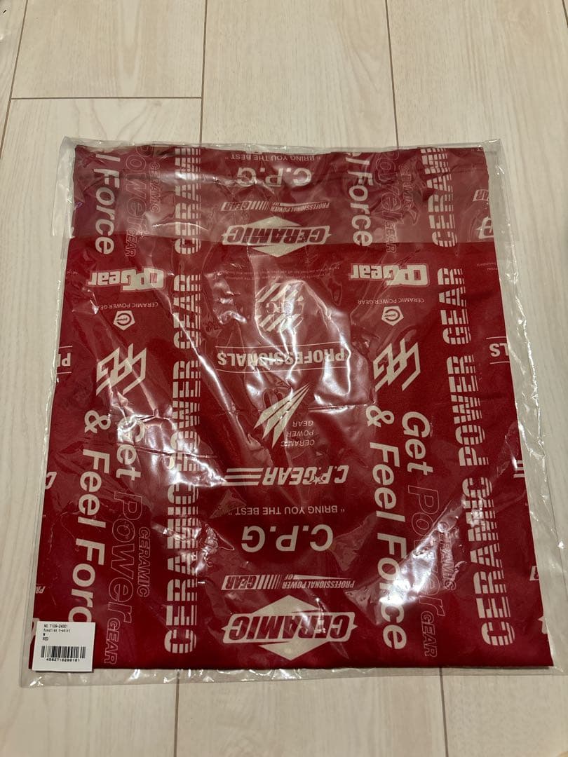 セラミックパワーギア CPG シャツ M 赤 7109-24001