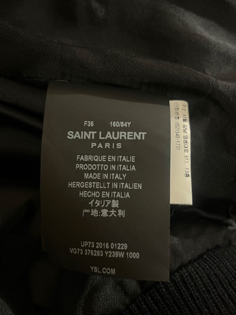 Saint Laurent スタジャン ブラック