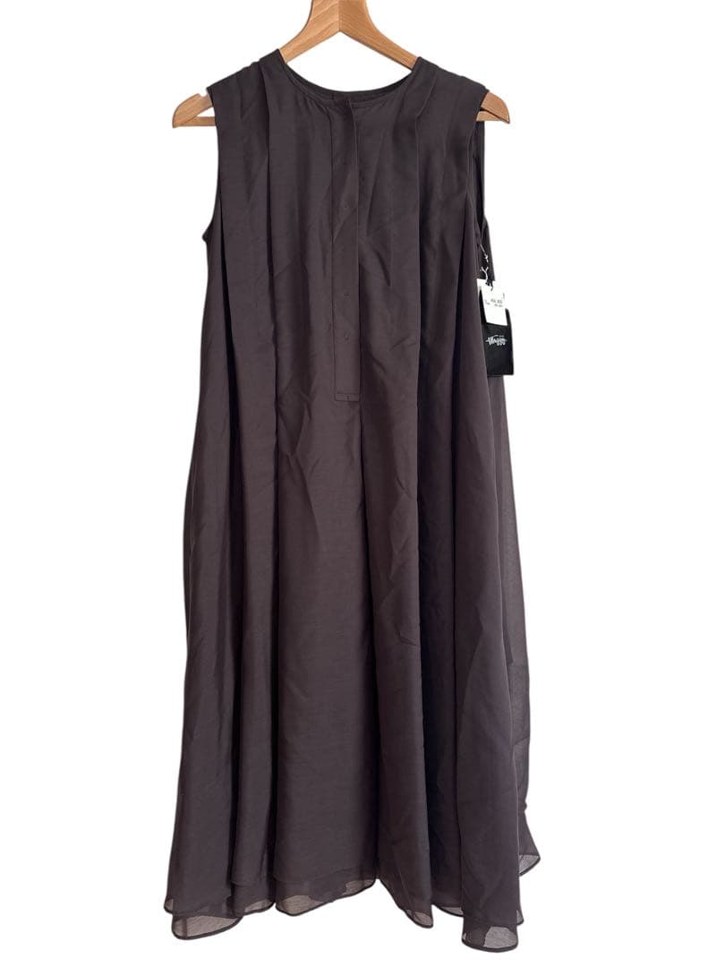 GINZA waggy ブラウン　ノースリーブワンピース　ロング