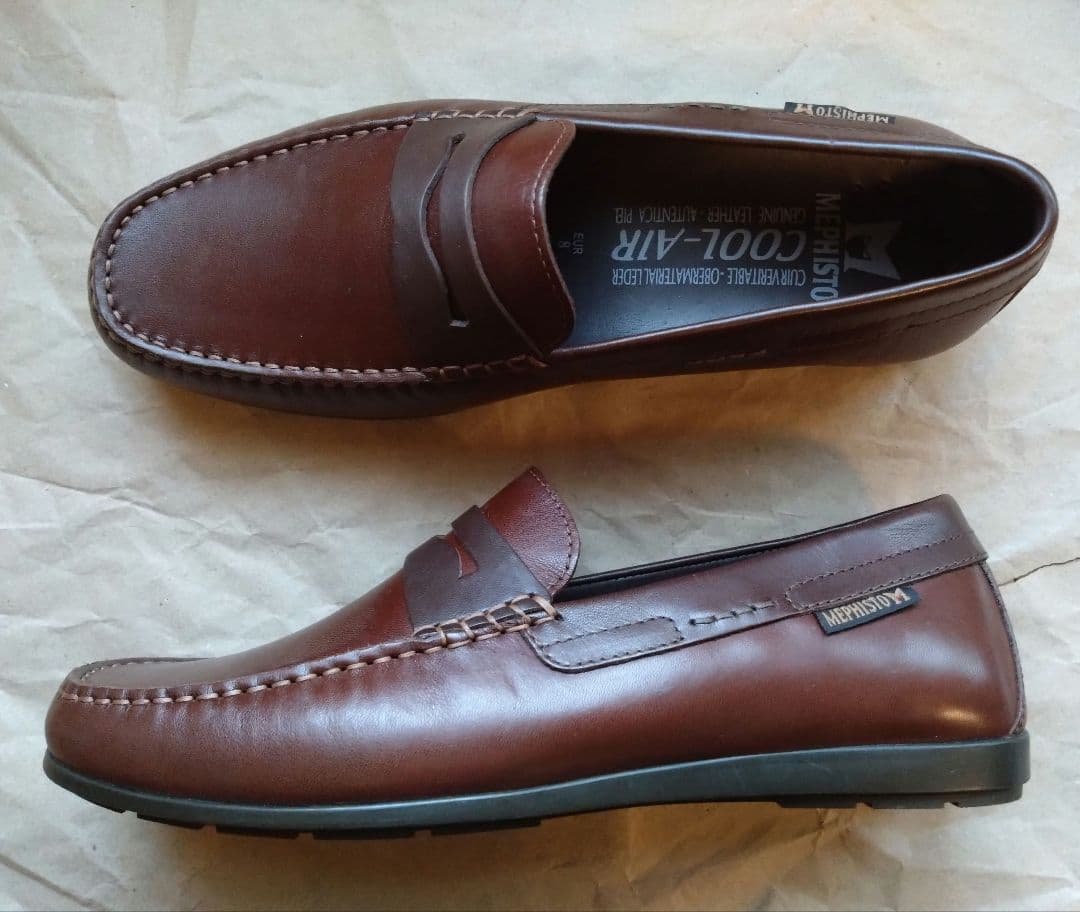 MEPHISTO COOL-AIR ブラウンローファー EUR 8