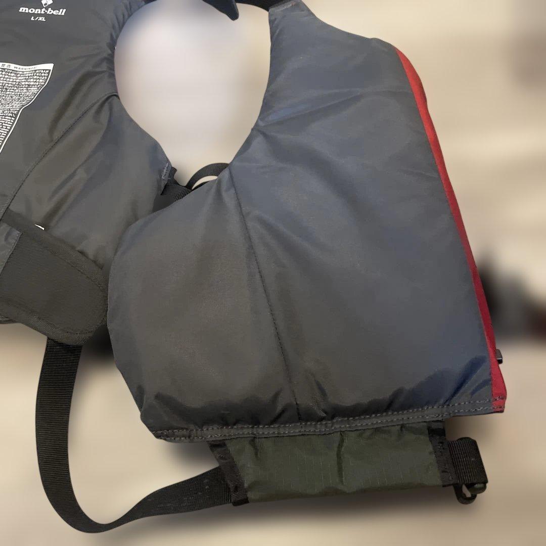 mont-bell ライフジャケット リバーランナープロ L/XL 赤/グレー