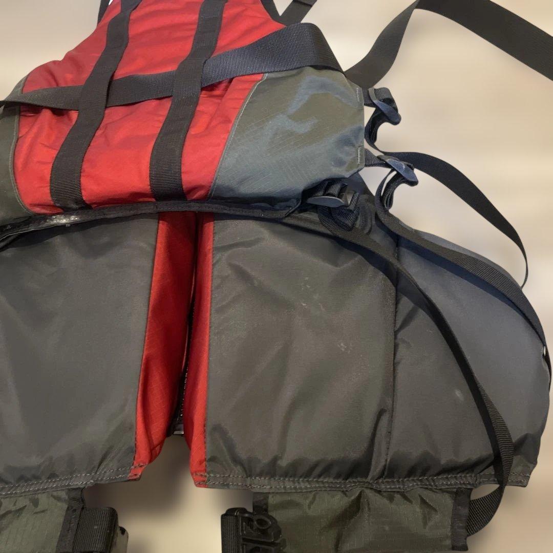 mont-bell ライフジャケット リバーランナープロ L/XL 赤/グレー