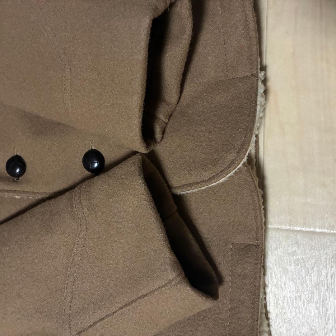 【希少】Schott ショット　ボア　ランチコート　ウール　メルトン　胡桃ボタン