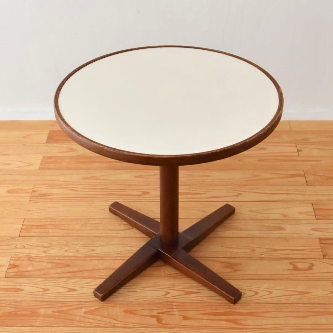 秋田木工　テーブル　丸　橅　曲木　カフェテーブル