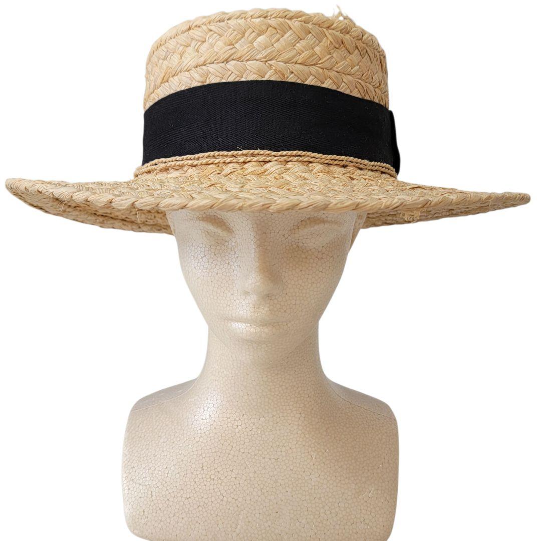 2回のみ着用 ヘレンカミンスキー CATHERINE ラフィアハット 麦わら帽子