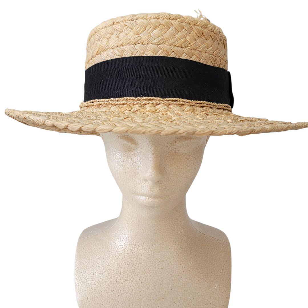 2回のみ着用 ヘレンカミンスキー CATHERINE ラフィアハット 麦わら帽子