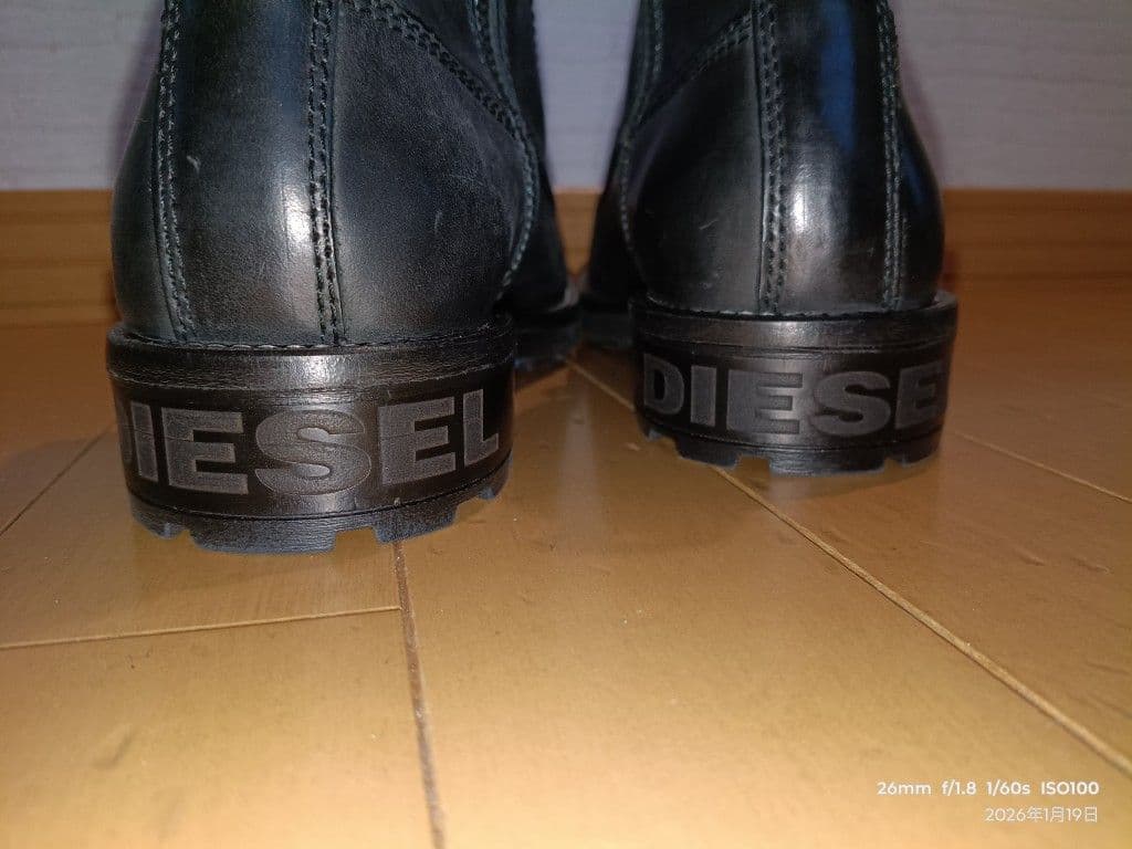 k*k様 DIESEL レースアップブーツ 44 ブラック