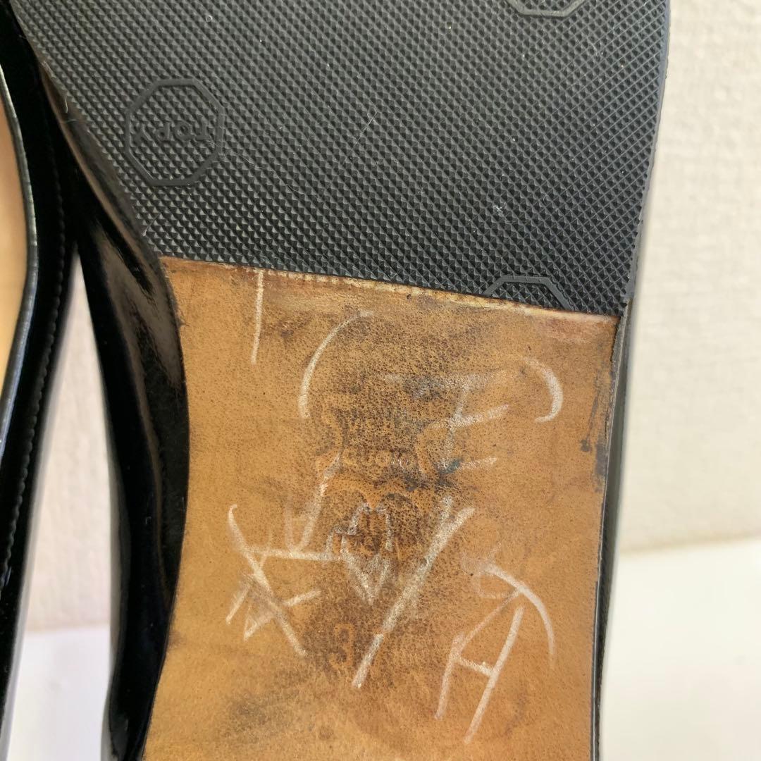 マノロブラニク ポインテッドトゥ リボン バレエシューズ フラット ブラック