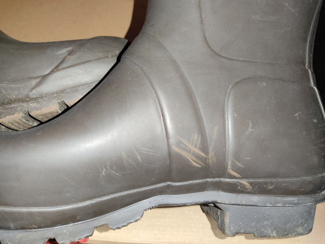 HUNTER メンズ 長靴 レインブーツ 28cm 希少カラー　チョコレート