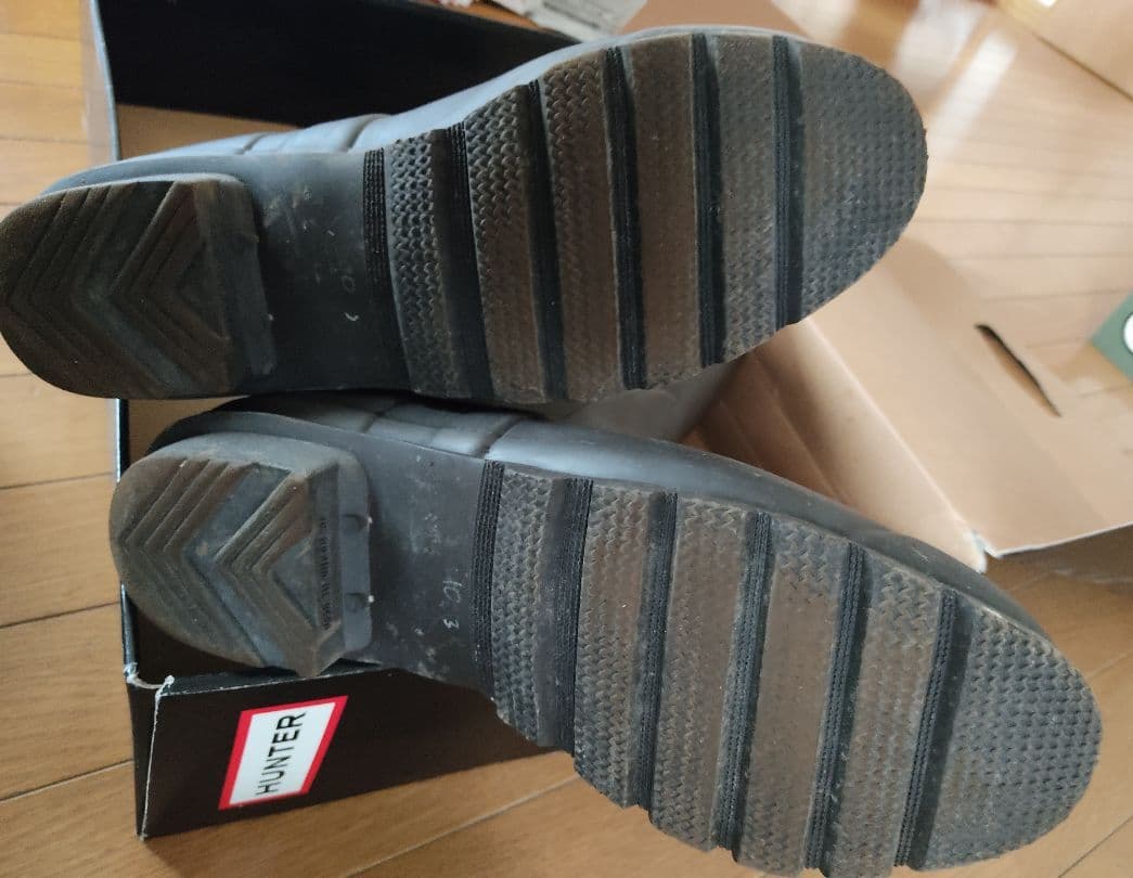 HUNTER メンズ 長靴 レインブーツ 28cm 希少カラー　チョコレート