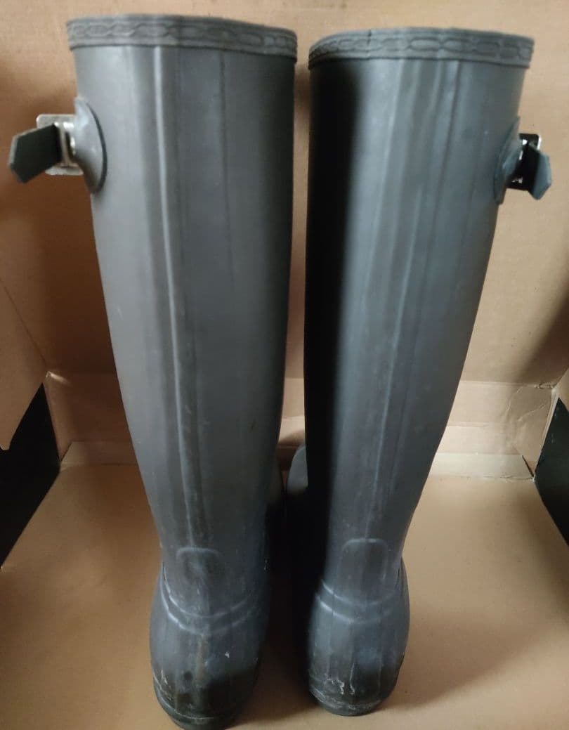 HUNTER メンズ 長靴 レインブーツ 28cm 希少カラー　チョコレート