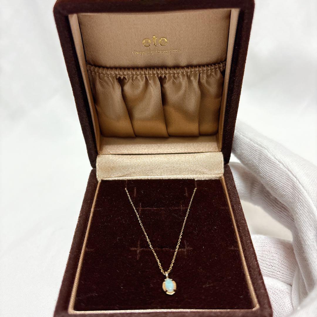 【レア】ete エテ オパール ネックレス ストーン ゴールド k10