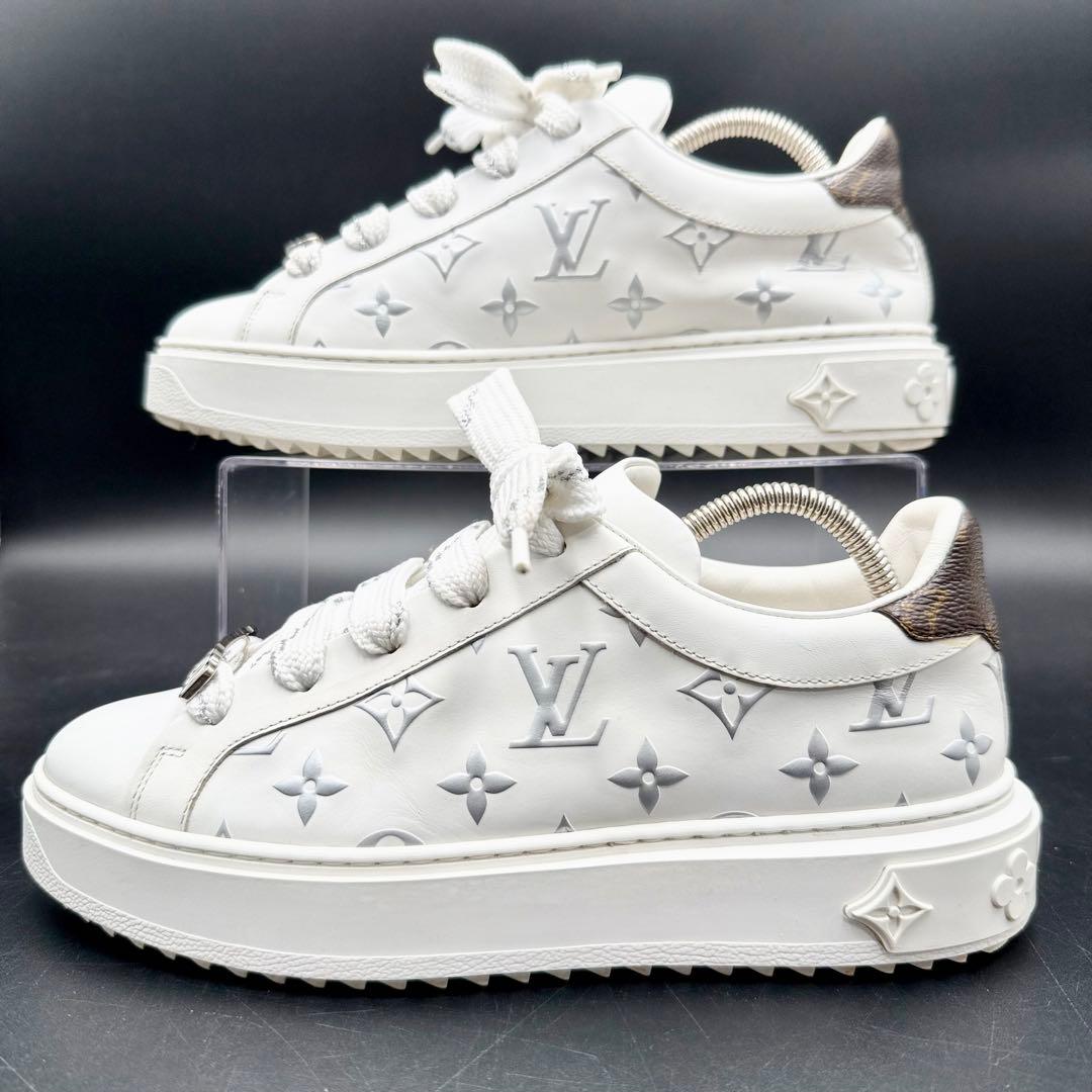 美品✨ ルイヴィトン タイムアウトライン モノグラム エンボス 24cm相当