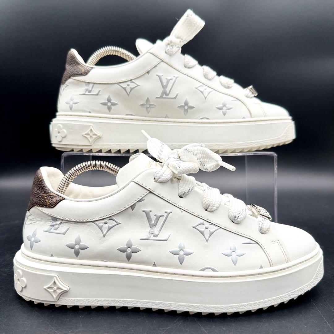 美品✨ ルイヴィトン タイムアウトライン モノグラム エンボス 24cm相当