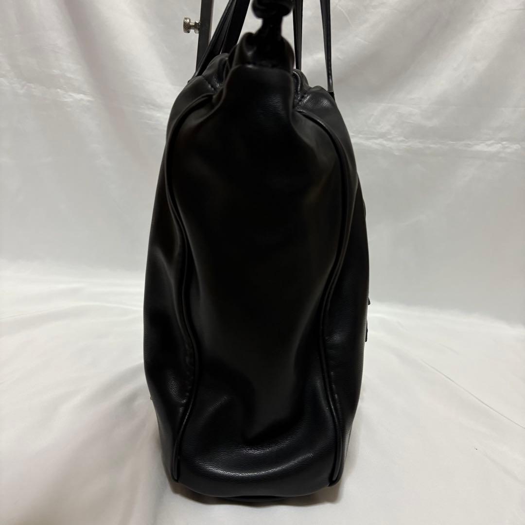 【希少】アナスイ ロッティ バタフライ スタッズ ブラック レザー トートバッグ