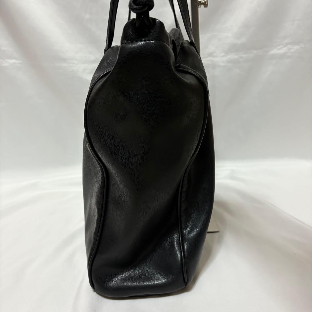 【希少】アナスイ ロッティ バタフライ スタッズ ブラック レザー トートバッグ